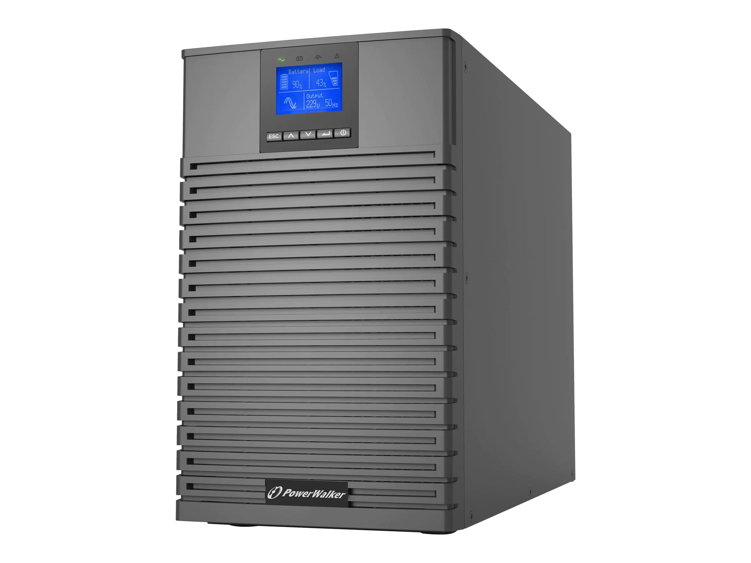 PowerWalker VFI 3000 ICT IoT - USV - 3000 Watt - 3000 VA - 9 Ah - RS-232, USB, Ethernet - Ausgangsanschlüsse: 9