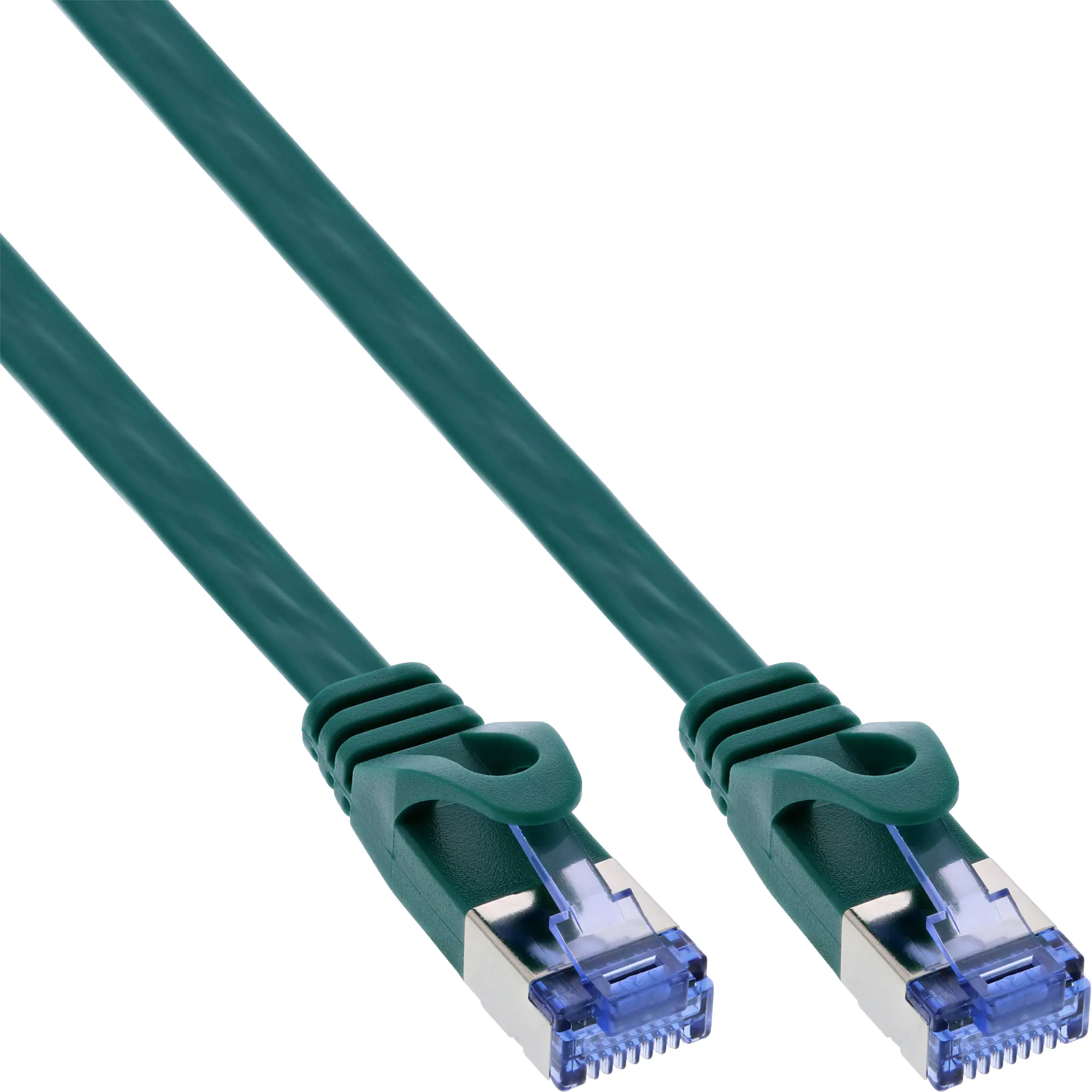 InLine Patchkabel flach - U/FTP - Cat.6A - grün - 7 m 71807G