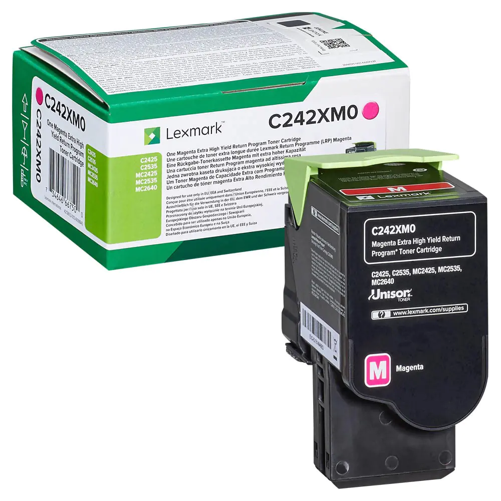 Lexmark - Besonders hohe Ergiebigkeit - Magenta - Original - Tonerpatrone LCCP, LRP - für Lexmark C2425dw, C2535dw, MC2425adw, MC2535adwe, MC2640adwe Lexmark - Besonders hohe Ergiebigkeit - Magenta - Original - Tonerpatrone LCCP, LRP - für Lexmark C2425dw, C2535dw, MC2425adw, MC2535adwe, MC2640adwe