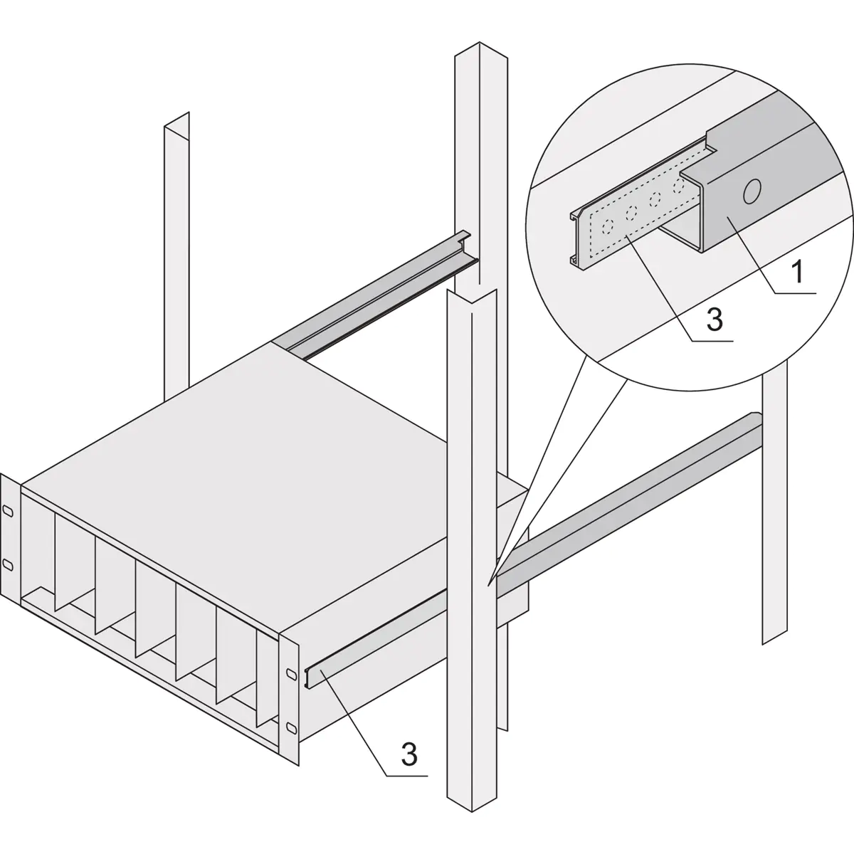 SCHROFF X-Versteifungsprofil für europacPRO 355 T 24562-456