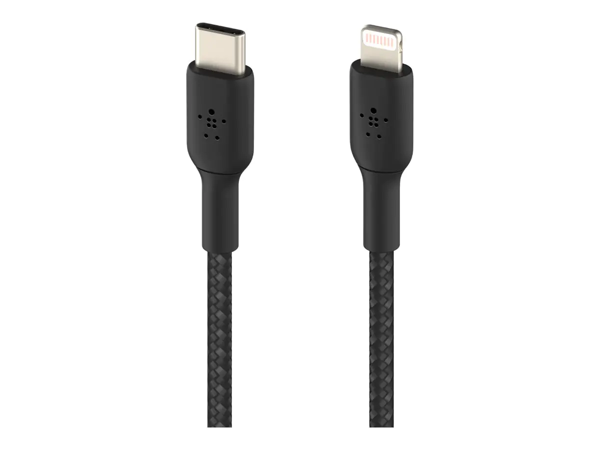 Belkin BOOST CHARGE - Lightning-Kabel - 24 pin USB-C männlich zu Lightning männlich - 1 m - Schwarz - USB-Stromversorgung (18 W) Belkin BOOST CHARGE - Lightning-Kabel - 24 pin USB-C männlich zu Lightning männlich - 1 m - Schwarz - USB-Stromversorgung (18 W)