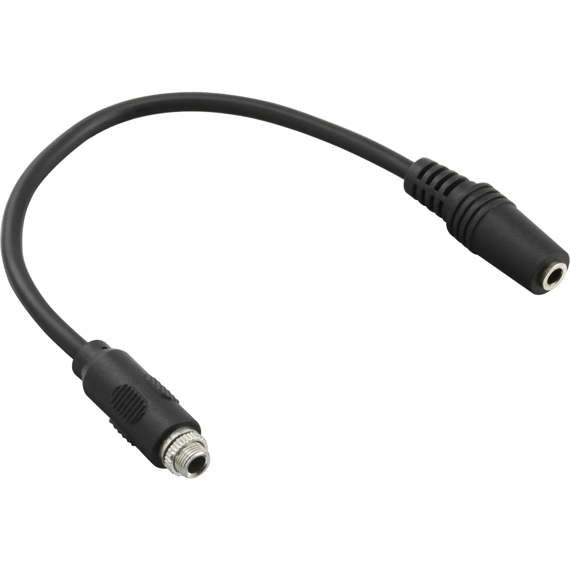 InLine Audio Adapterkabel zum Einbau 1x mit Gewinde - 3,5mm Stereo BU/BU - 0,2m 99303I