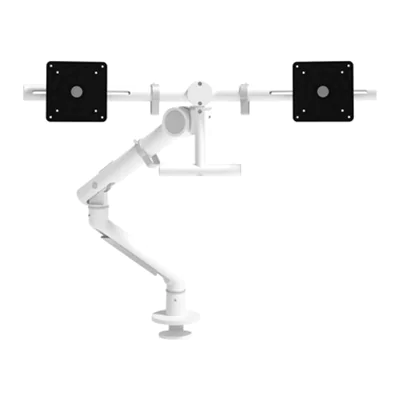 Dataflex Monitorschwenkarm Viewgo pro 2 x 4kg Stahl/Aluminium weiß