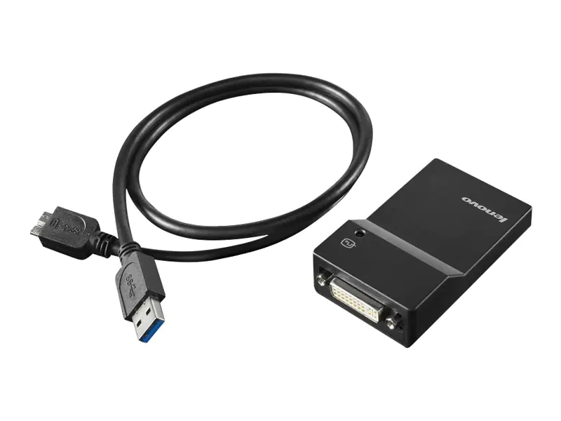 Lenovo USB 3.0 to DVI/VGA Monitor Adapter - Externer 0B47072