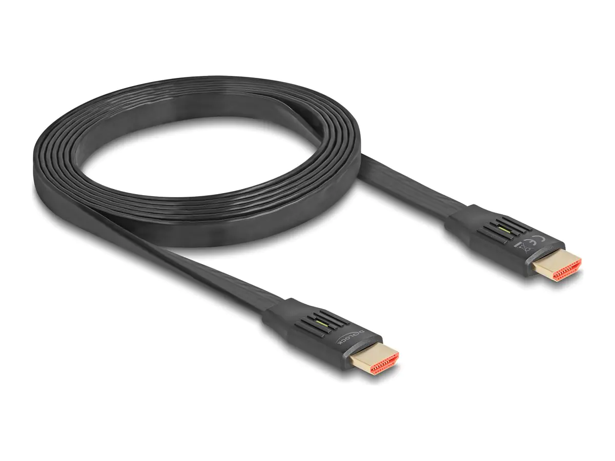 Delock High Speed HDMI Flachbandkabel 48 Gbps 8K 60 Hz 2 m