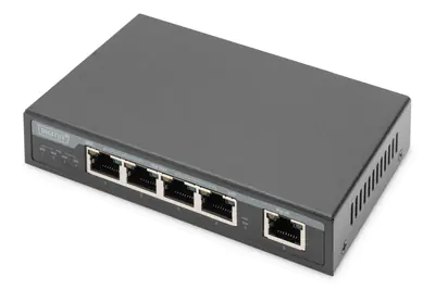 DIGITUS 4-Port Gigabit 4PPoE Extender, 802.3at, 60 W DN-95128-1