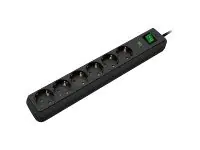 brennenstuhl Eco-Line - Überspannungsschutz - 3.68 kW - Ausgangsanschlüsse: 6 - Schwarz