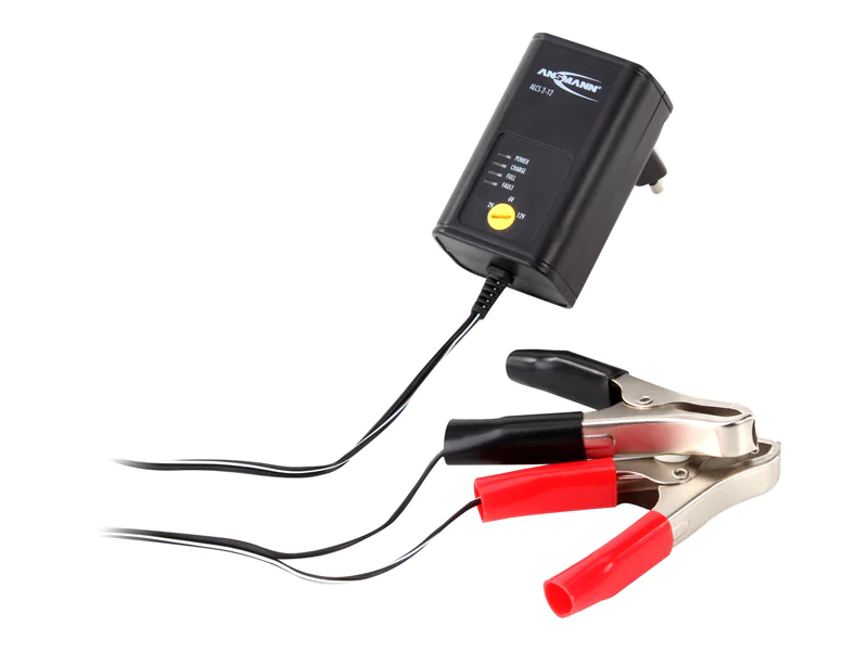 Ansmann ALCS 2-12/0.4 - Batterieladegerät - 1 x Batterien laden - 400 mA - 2 Ausgabeanschlussstellen (Krokodilklemme) 1001-0015