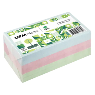 UPM Notes Haftnotiz Pastell 125 x 75 mm (B x H) je 2 x hellblau, rosa, hellgrün 100 Bl./Block 6 Block/Pack. UPM Notes Haftnotiz Pastell 125 x 75 mm (B x H) je 2 x hellblau, rosa, hellgrün 100 Bl./Block 6 Block/Pack.