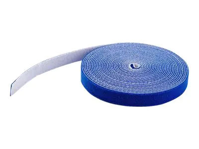 StarTech HKLP100BL Klettkabelbinder (30,4m, frei zuschneidbar & wiederverwendbar) blau - Klettverschluss - 30.48 m - Blau - für P/N: CABSHELF116, CABSHELF116V, HKLP100, HKLP100GN, HKLP100RD, HKLP100YW, RK1833BKM