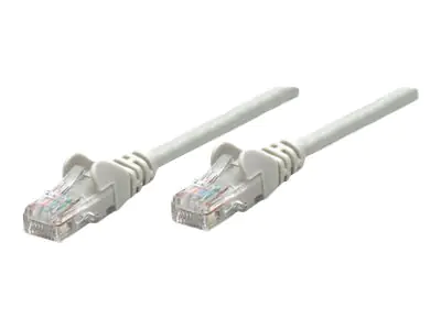 Intellinet Network Patch Cable, Cat5e, 15m, Grey, CCA, U/UTP, PVC, RJ45, Gold Plated Contacts, Snagless, Booted, Lifetime Warranty, Polybag - Patch-Kabel - RJ-45 (M) 319973