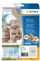 HERMA Universal-Etiketten 25.4 x 10 mm 20 Blatt Braun - Etiketten/Beschriftungsbänder