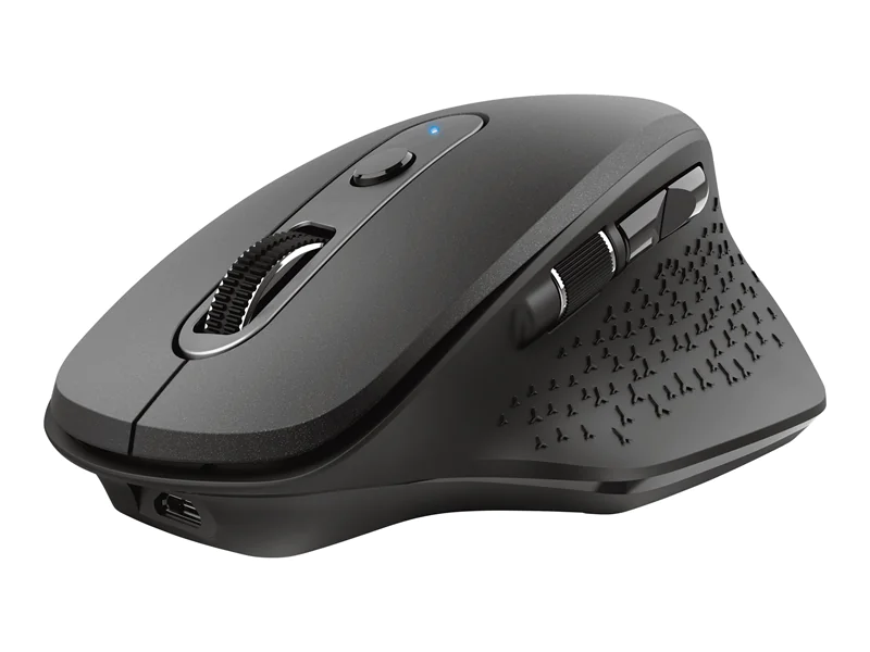 Trust Ozaa - Maus - für mehrere Geräte - Für Rechtshänder - optisch - 6 Tasten - kabellos - 2.4 GHz, Bluetooth - kabelloser Empfänger (USB) - Schwarz Trust Ozaa - Maus - für mehrere Geräte - Für Rechtshänder - optisch - 6 Tasten - kabellos - 2.4 GHz, Bluetooth - kabelloser Empfänger (USB) - Schwarz