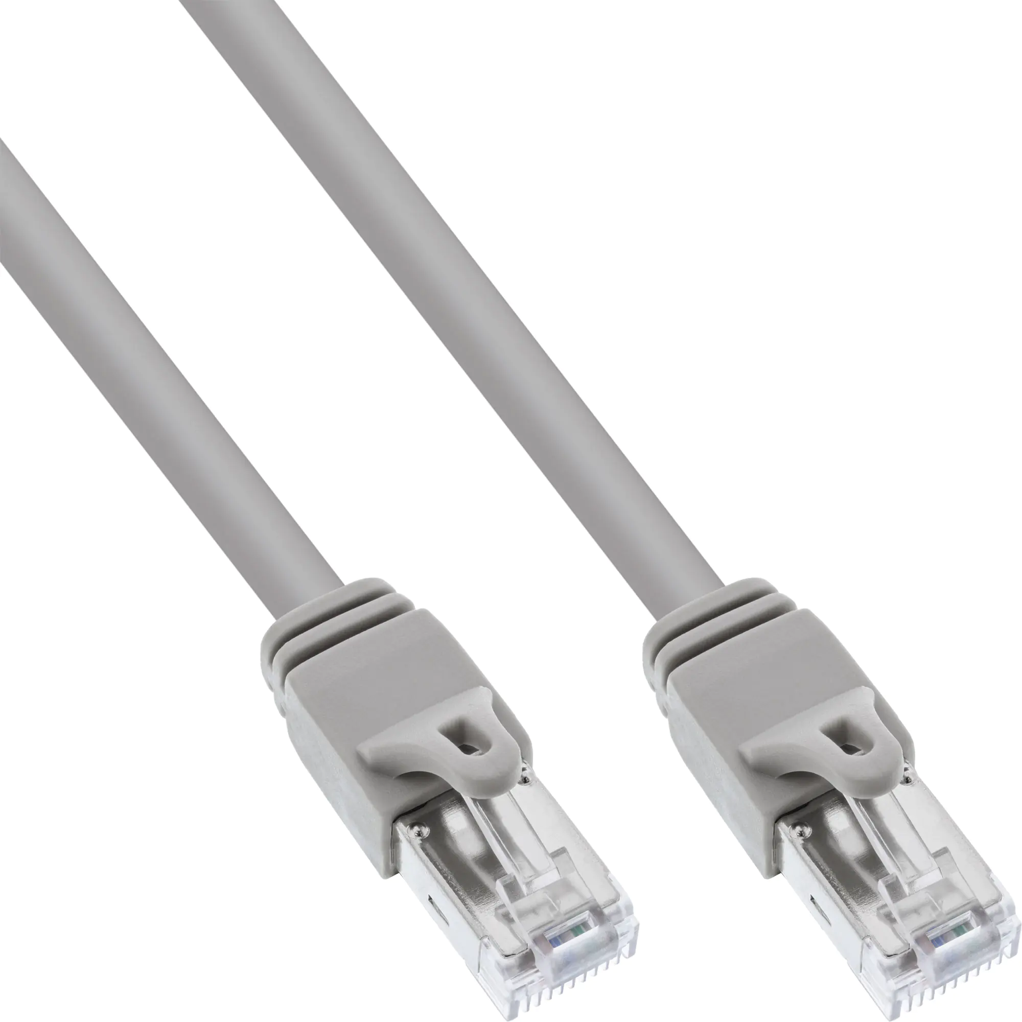 InLine Patchkabel - S/FTP (PiMf) - Cat.6 zert. - 250MHz - PVC - Kupfer - grau - 0,3m 76733A