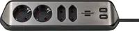 Brennenstuhl 1153590410 Tischsteckdose 1 Stück Silber Schwarz Schutzkontakt 1 St. - Kabel - Digital/Daten