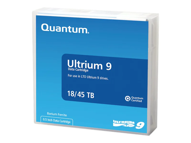 Quantum LTO Ultrium 9 - 18 TB / 45 TB - Mit Strichcodeetikett 3-08364-10