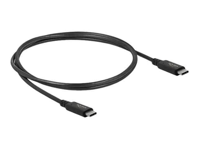 Delock - USB-Kabel - 24 pin USB-C (M) zu 24 pin USB-C (M) - USB4 / Thunderbolt 3 / DisplayPort - 20 V - 5 A - 80 cm - unterstützt Power Delivery 3.0, unterstützt 8K 60 Hz (7680 x 4320), unterstützt 5K 120 Hz (5120 x 2880), unterstützt 4K 240 Hz (3840 x 21