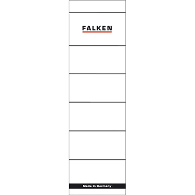 Falken Ordnerrückenschild 80039266 breit/kurz weiß 10 St./Pack.