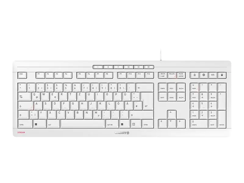 Cherry STREAM KEYBOARD - Tastatur - USB - Deutsch JK-8500DE-0