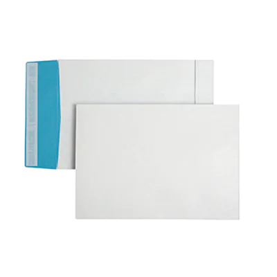 POSTHORN Faltentasche DIN B4 250 x 353 mm (B x H) ohne Fenster 140g/m² mit Haftklebung Papier weiß/blau 125 St./Pack. POSTHORN Faltentasche DIN B4 250 x 353 mm (B x H) ohne Fenster 140g/m² mit Haftklebung Papier weiß/blau 125 St./Pack.