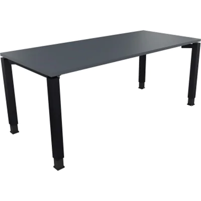 Schreibtisch Vierfuß Quadratrohr B1800xT800xH680-820 an/Lavagrau Schreibtisch Vierfuß Quadratrohr B1800xT800xH680-820 an/Lavagrau