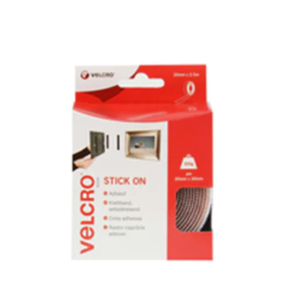 Velcro Stick On - Selbstklebendes Klettband - 2 cm x 2.5 m - weiß Velcro Stick On - Selbstklebendes Klettband - 2 cm x 2.5 m - weiß