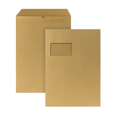 POSTHORN Versandtasche DIN C4 229 x 324 mm (B x H) mit Fenster 90g/m² mit Selbstklebung Papier ohne Fadenverstärkung braun 250 St./Pack. POSTHORN Versandtasche DIN C4 229 x 324 mm (B x H) mit Fenster 90g/m² mit Selbstklebung Papier ohne Fadenverstärkung braun 250 St./Pack.