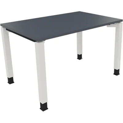Schreibtisch Vierfuß Quadratrohr B1200xT800xH680-820 ws/Lavagrau Schreibtisch Vierfuß Quadratrohr B1200xT800xH680-820 ws/Lavagrau