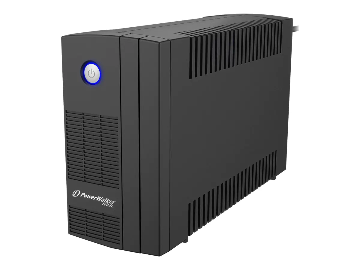 PowerWalker Basic VI 1000 SB FR - USV - Wechselstrom 162 - 290 V - 600 Watt - 1000 VA - 5 Ah - USB - Ausgangsanschlüsse: 3