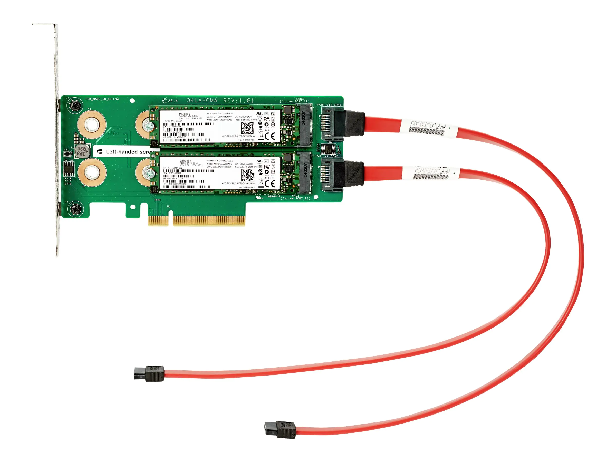 HPE Universal SATA HHHL M.2 Kit - Schnittstellenadapter 878783-B21