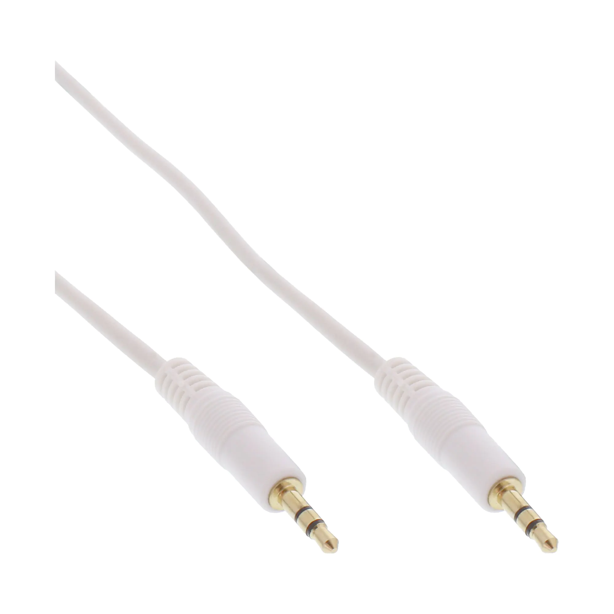 InLine Klinke Kabel - 3,5mm Stecker / Stecker - Stereo - weiß / gold - 3m 99938W