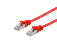 Equip Cat.6A U/FTP Flat Patchkabel, 1m, Rot, 1 m, Cat6a, U/FTP (STP), RJ-45, RJ-45, Rot 607620