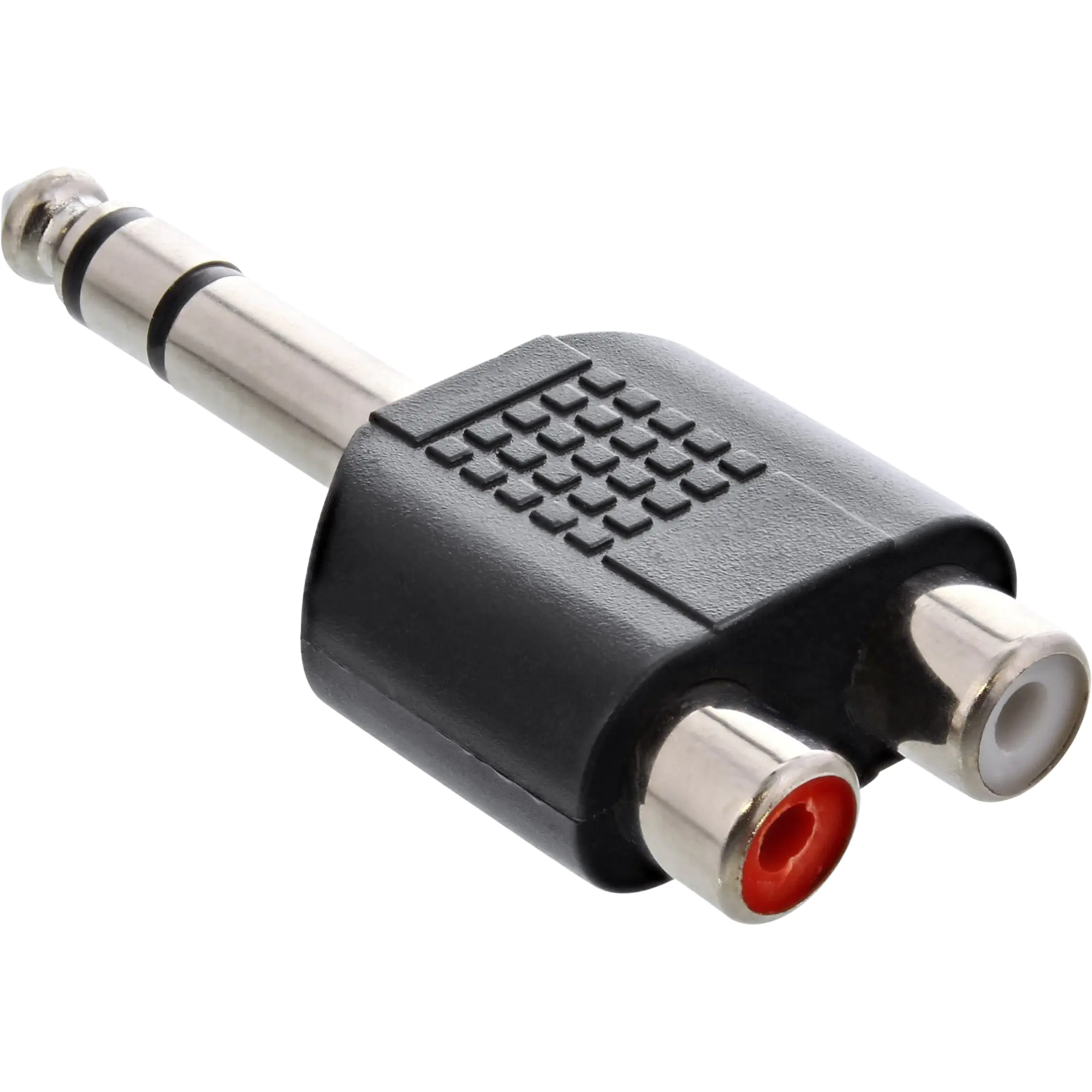 InLine Audio Adapter - 6,3mm Klinke Stecker auf 2x Cinch Buchse - Stereo 99323
