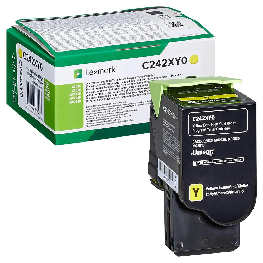 Lexmark - Extrahohe Kapazität - Gelb - Original - Tonerpatrone LRP - für Lexmark C2425dw, C2535dw, MC2425adw, MC2535adwe, MC2640adwe Lexmark - Extrahohe Kapazität - Gelb - Original - Tonerpatrone LRP - für Lexmark C2425dw, C2535dw, MC2425adw, MC2535adwe, MC2640adwe