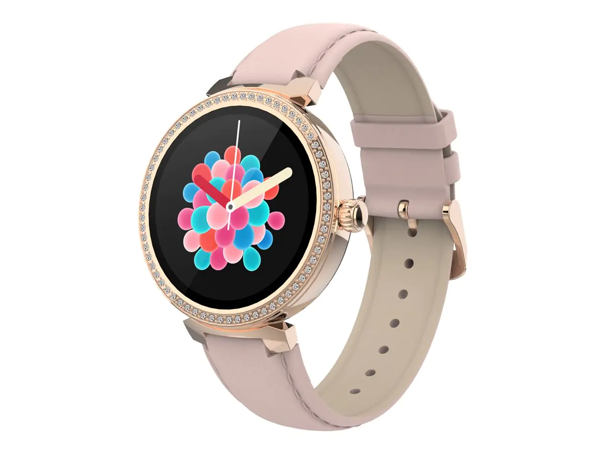 Inter Sales DENVER SWC-342 - Intelligente Uhr mit Riemen - Rose - Anzeige 3 cm (1.2") 116111000660