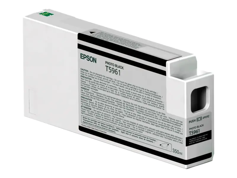 Epson T5961 - 350 ml - Photo schwarz - Original - Tintenpatrone - für Stylus Pro 7700, Pro 7890, Pro 7900, Pro 9700, Pro 9890, Pro 9900, Pro WT7900 Epson T5961 - 350 ml - Photo schwarz - Original - Tintenpatrone - für Stylus Pro 7700, Pro 7890, Pro 7900, Pro 9700, Pro 9890, Pro 9900, Pro WT7900