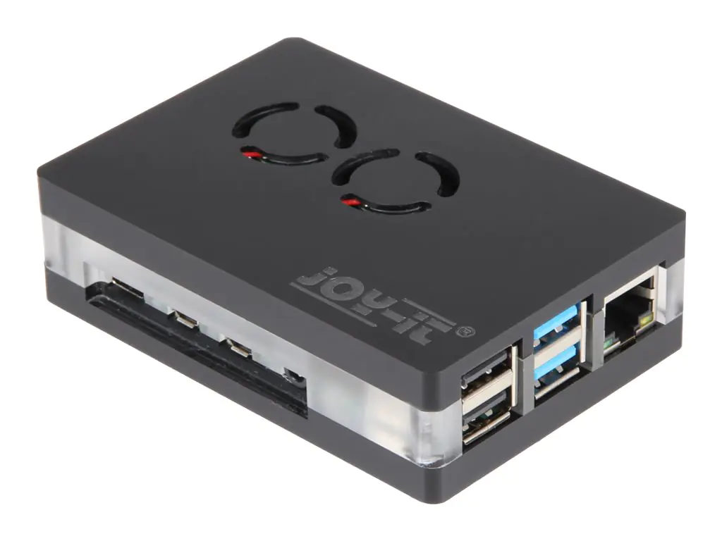 Raspberry Pi Hülle - Acryl - Schwarz, durchsichtig RB-CASEP4+03B