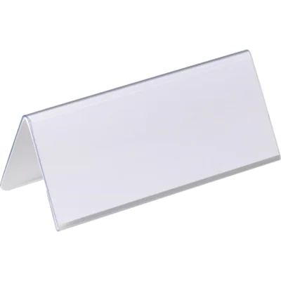 DURABLE Tischnamensschild 805019 150x61/122mm tr 25 St./Pack. DURABLE Tischnamensschild 805019 150x61/122mm tr 25 St./Pack.