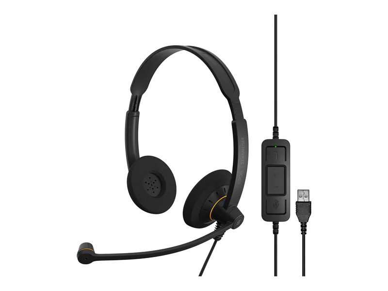 EPOS IMPACT SC 60 USB ML - Headset - On-Ear - kabelgebunden - USB - Schwarz mit orangefarbenen Akzenten EPOS IMPACT SC 60 USB ML - Headset - On-Ear - kabelgebunden - USB - Schwarz mit orangefarbenen Akzenten