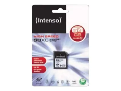 Intenso - Flash-Speicherkarte - 64 GB - Class 10 - SDXC Intenso - Flash-Speicherkarte - 64 GB - Class 10 - SDXC