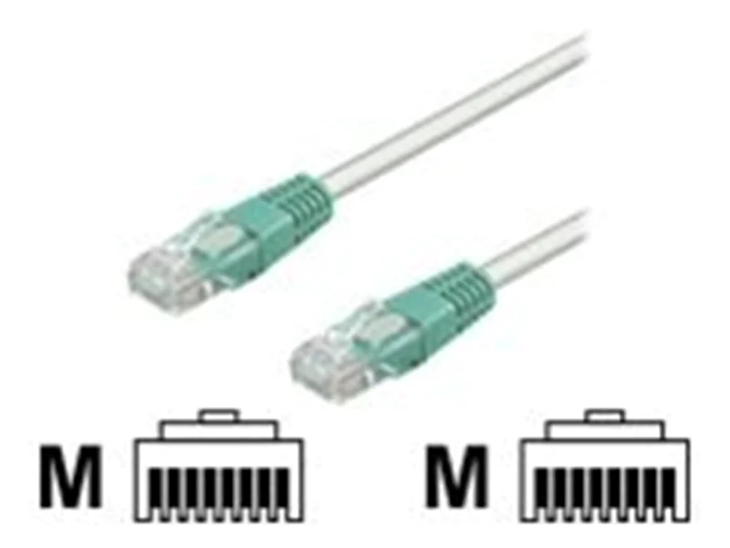 Goobay 50188, 3 m, Cat5e, F/UTP (FTP), RJ-45, RJ-45, Grün, Grau