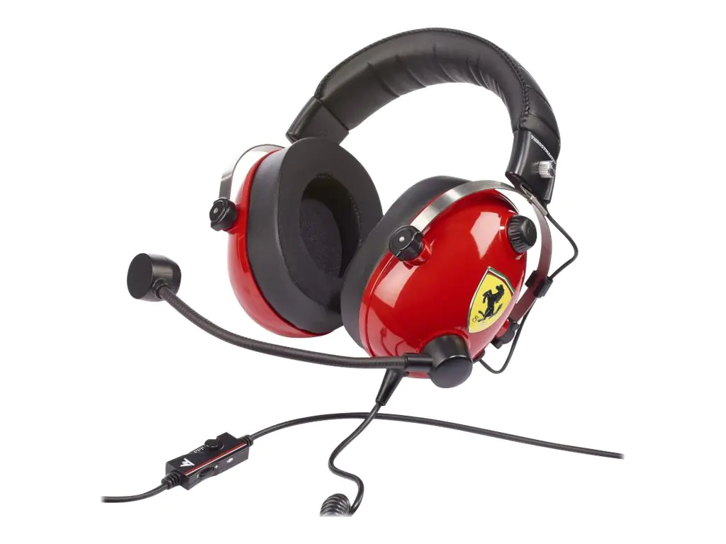 ThrustMaster T.Racing Scuderia - Ferrari Edition - Headset - ohrumschließend - kabelgebunden - 3,5 mm Stecker - Geräuschisolierung - für Xbox One
