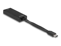 Delock - Netzwerkadapter - USB-C 3.2 Gen 1 - Gigabit Ethernet x 1 - Schwarz