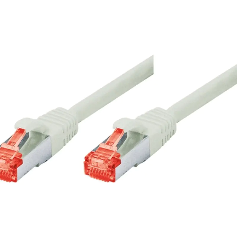 Tecline - Patch-Kabel - RJ-45 (M) zu RJ-45 (M) - 30 cm - SFTP, PiMF - CAT 6 - Grau Tecline - Patch-Kabel - RJ-45 (M) zu RJ-45 (M) - 30 cm - SFTP, PiMF - CAT 6 - Grau