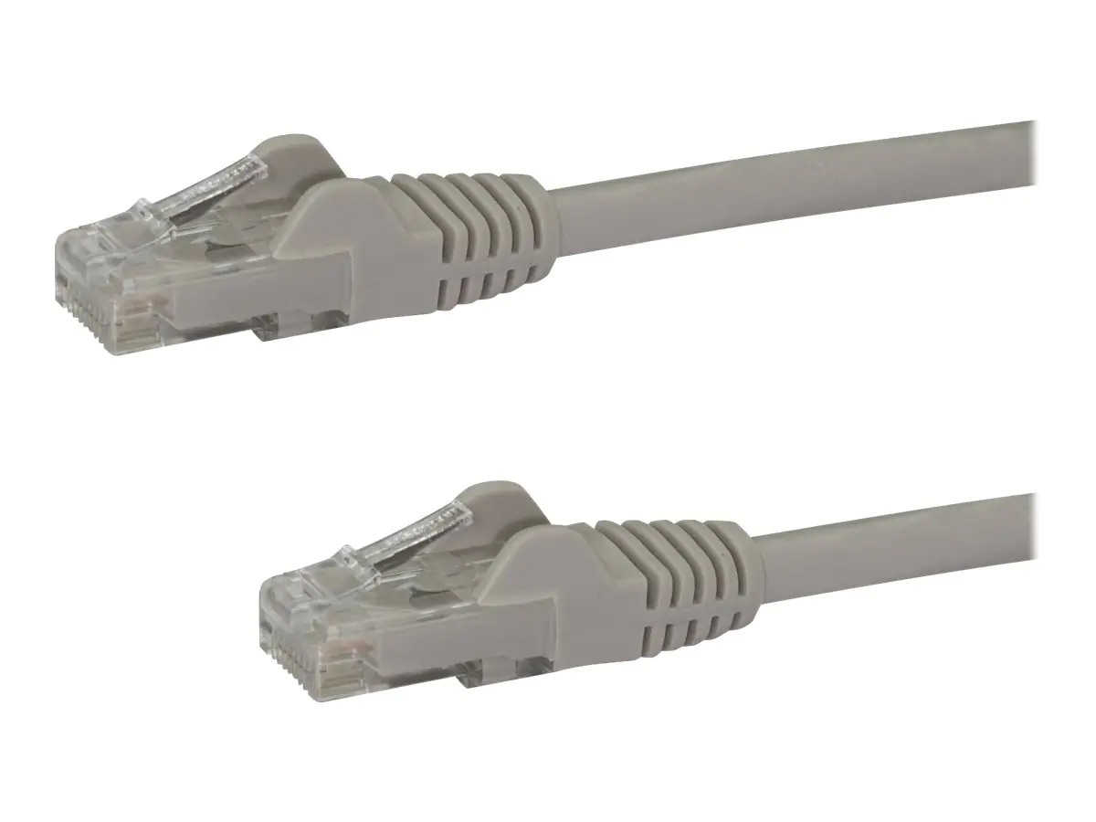 StarTech 50cm Cat6 Gigabit Snagless Patchkabel - RJ45 UTP Netzwerkkabel mit Schutzmanschette - Cat 6 Kabel - Grau - Patch-Kabel - RJ-45 (M) zu RJ-45 (M) - 50 cm - UTP - CAT 6 - ohne Haken - Grau StarTech 50cm Cat6 Gigabit Snagless Patchkabel - RJ45 UTP Netzwerkkabel mit Schutzmanschette - Cat 6 Kabel - Grau - Patch-Kabel - RJ-45 (M) zu RJ-45 (M) - 50 cm - UTP - CAT 6 - ohne Haken - Grau