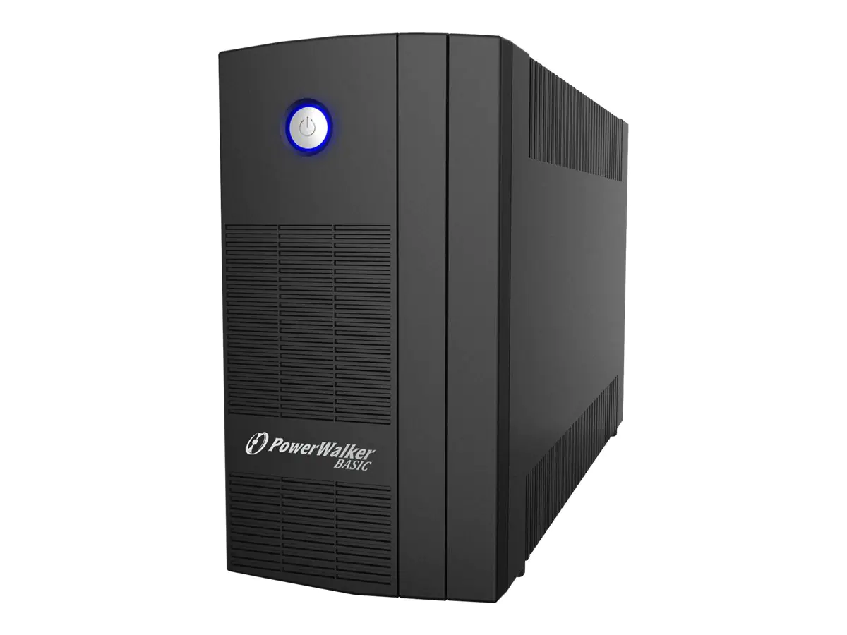 PowerWalker Basic VI 1000 SB - USV - Wechselstrom 162 - 290 V - 600 Watt - 1000 VA - 5 Ah - USB - Ausgangsanschlüsse: 3