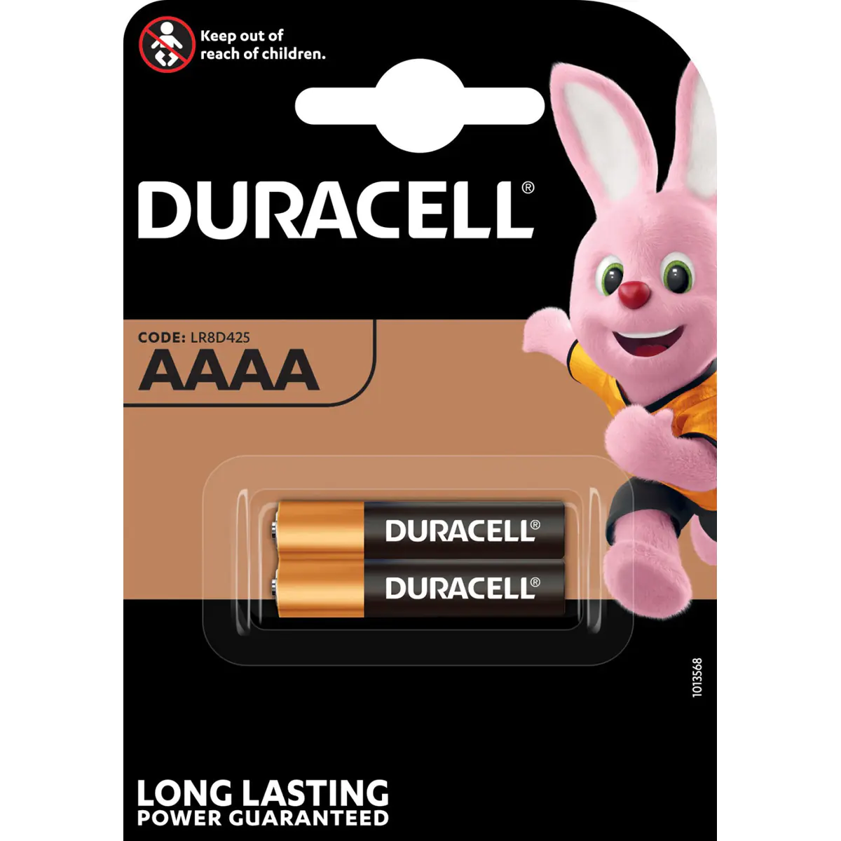 Duracell MX2500, Einwegbatterie, AAAA, Alkali, 2 Stück(e), Schwarz, Gold, 18 g DUR041660