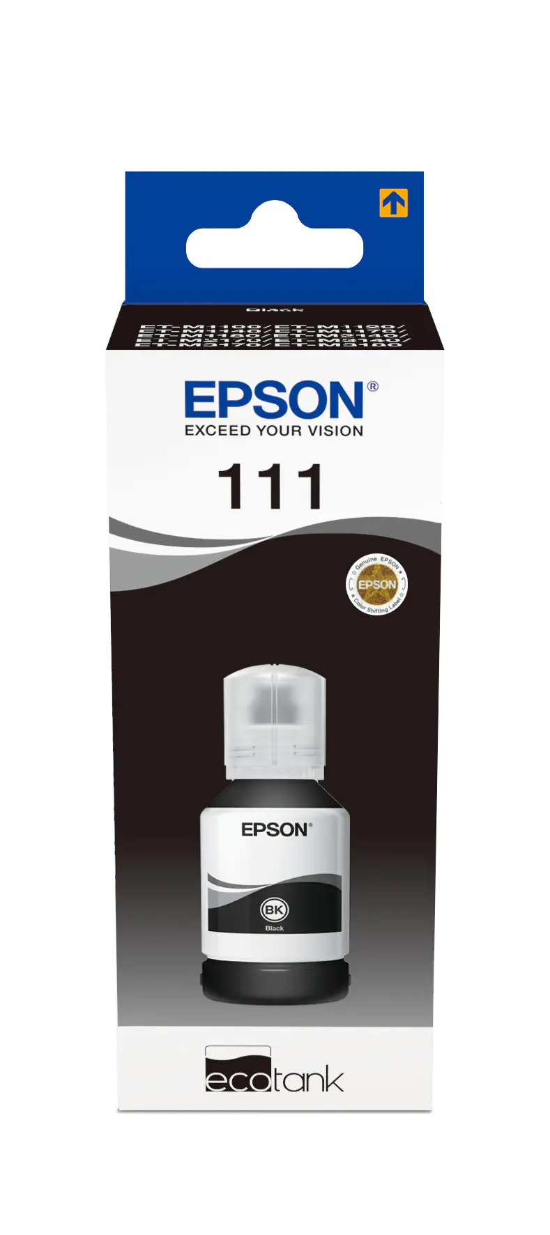 Epson 111 - 120 ml - XL - Schwarz - original - Nachfülltinte - für EcoTank ET-M1140, M1170, M1180, M2120, M2170, M3140, M3180, M1100, M1170, M3170, M3180