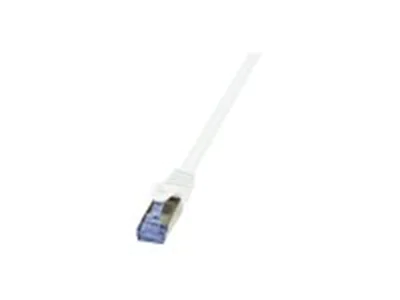 LogiLink PrimeLine - Patch-Kabel - RJ-45 (M) zu RJ-45 (M) - 3 m - SFTP, PiMF - CAT 6 - halogenfrei, geformt, ohne Haken - weiß