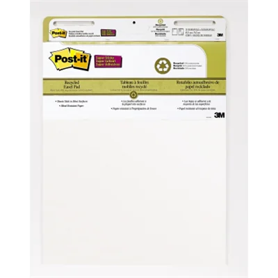 Post-it Flipchartblock Meeting Chart 63,5 x 76,2 cm (B x H) blanko 90g/m² 30 Bl./Block 2 St./Pack. Post-it Flipchartblock Meeting Chart 63,5 x 76,2 cm (B x H) blanko 90g/m² 30 Bl./Block 2 St./Pack.